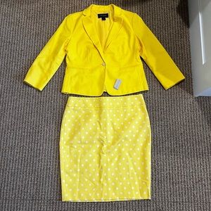 Ann Taylor women’s yellow blazer and skirt